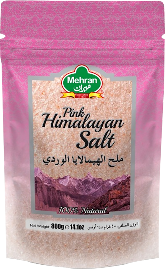 ملح الهيمالايا الوردي 800 جم