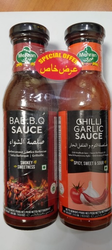 [81037] BAR.B.Q SAUCE + CHILLI GARLIC SAUCE 6X2